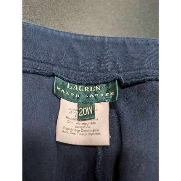 Ralph Lauren Universal Carrie High Rise Wide Leg Crop Pants Size 20W - Picture 4 of 7